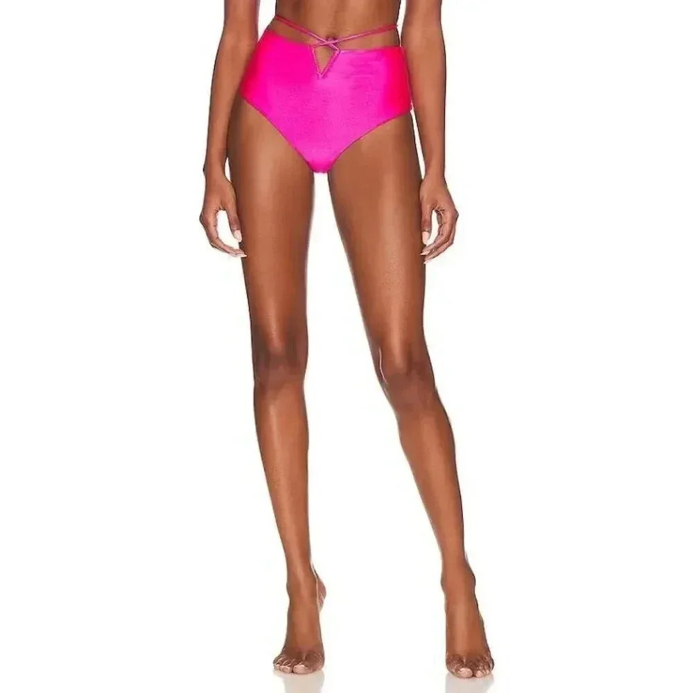 Lovers And Friends Call Me Up Swim Bottom in Hot Pink Sz M‎